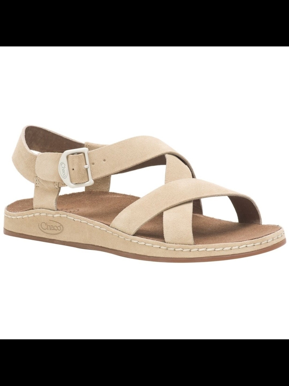 Chaco Wayfarer Tan Women’s Size 9 Leather Sandals Slingback Buckle
